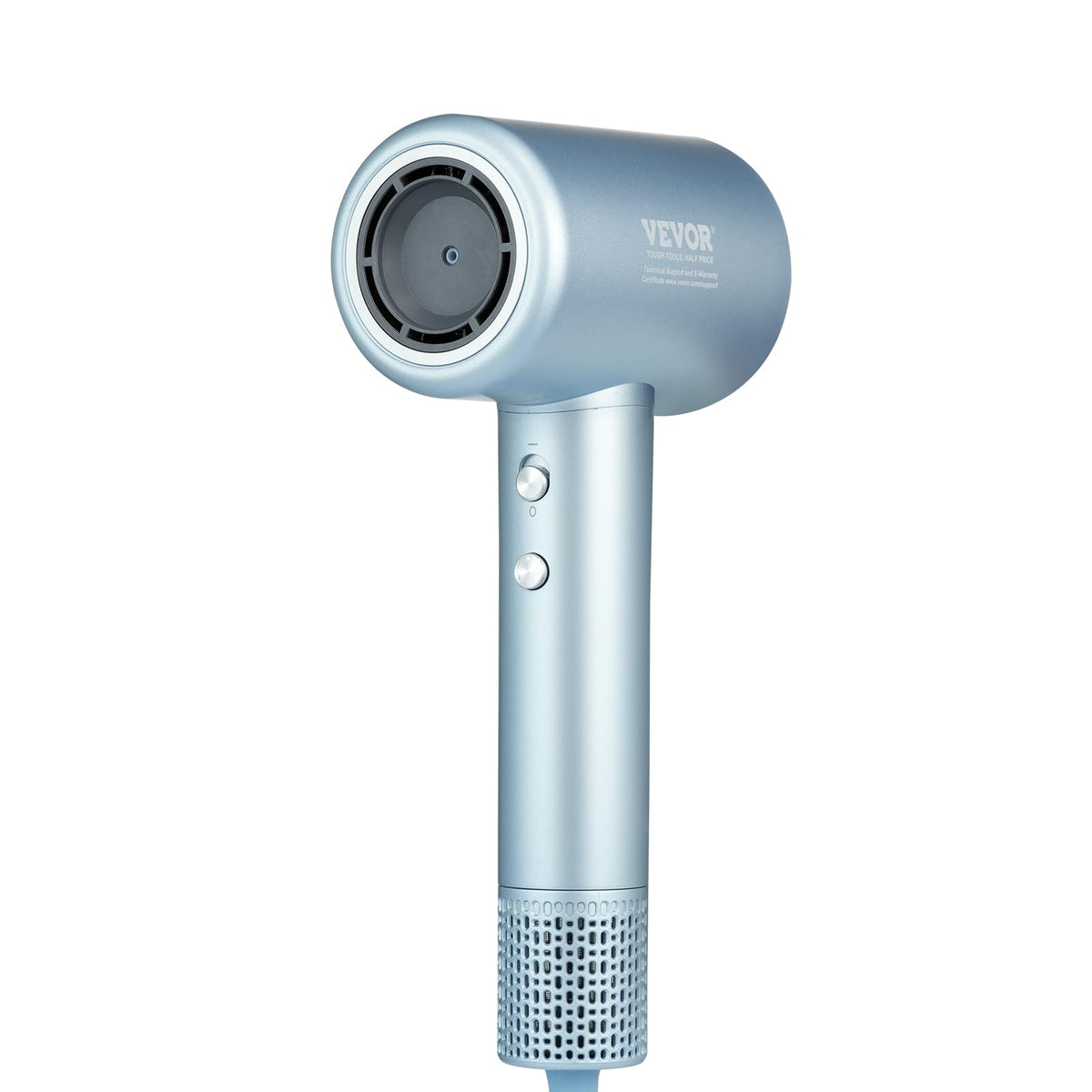 VEVOR High-Speed Hair Dryer with 105,000RPM Brushless Motor, 200 Million Negative Ions Hair Blow Dryer, 4 Temps & 3 Speeds, LCD Display Thermo-Control