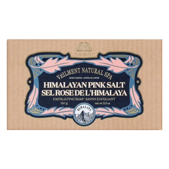Veilment Natural Spa Himalaya Pink Salt Exfoliating Soap Beauty & Personal Care AVON