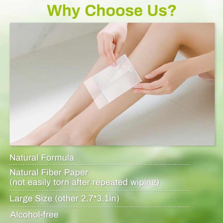 RAQEHO 20PCS Post Wax Wipes - After Waxing Calming Oil Wipes Post Wax Care for Body Facial Waxing Remover Aftercare Product for Hair Removal After Wax Beauty and Personal Care RAQEHO