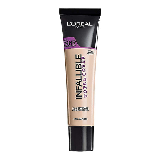 L'Oreal Paris Infallible Total Cover Foundation, Natural Buff, 1 fl; oz.