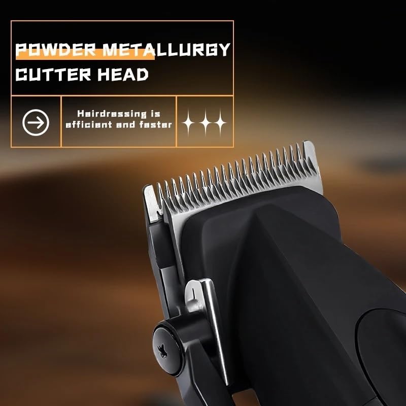 GLESVOWIO Hair Clippers for Men Professional Barber Cordless Rechargeable Trimmer Electric Cutting Machine Metal Body Beauty and Personal Care GLESVOWIO