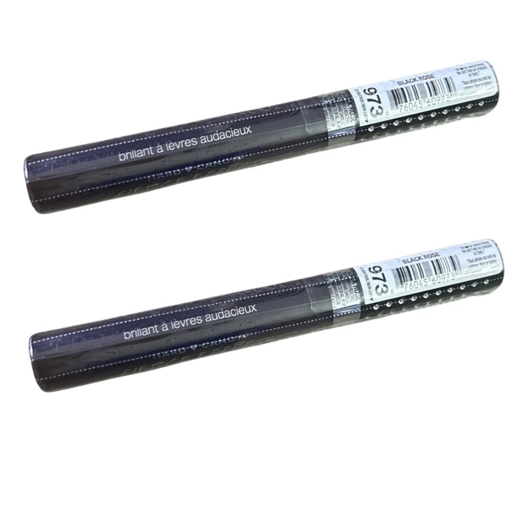 Hard Candy Pack of 2 Fierce Effects Daring Lip Gloss, Black Rose 973 Beauty & Personal Care Hard Candy