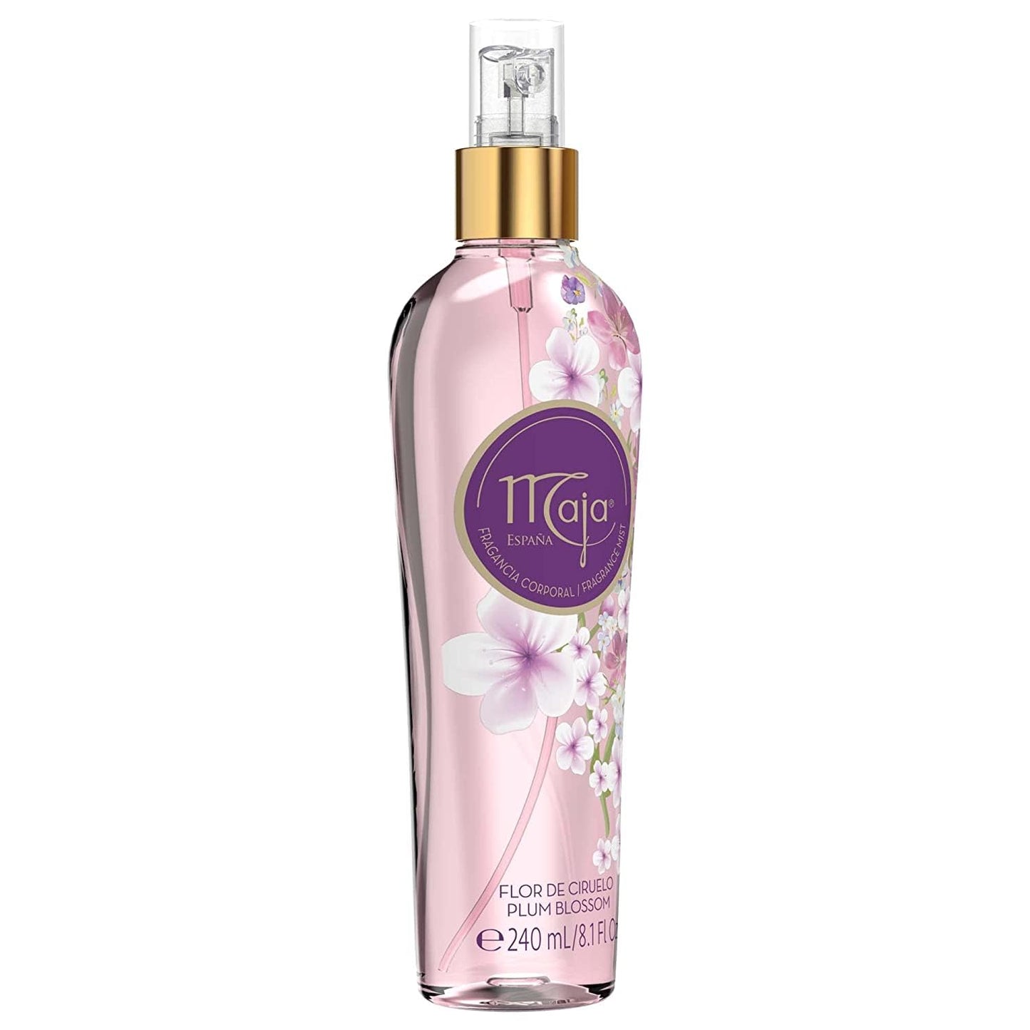 Maja Plum Blossom Perfumed Body Mist with Floral and Fruity notes to refresh yourself any time, Transparent Purple, 8.1 Fl Oz, Spray Bottle Beauty & Personal Care Maja