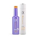 GK HAIR Global Keratin Moisturizing Conditioner and Silver Bombshell Purple Shampoo Set for Blonde & Gray Hair - Hydrating, Color-Protecting Formula Beauty & Personal Care GK HAIR