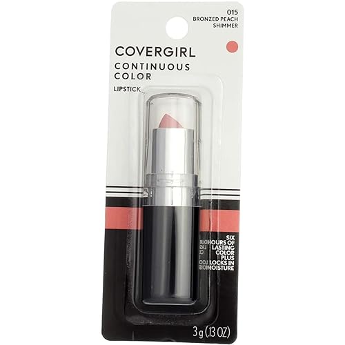 CoverGirl Continuous Color Lipstick, Bronzed Peach [015], 0.13 (Pack of 3) Beauty & Personal Care COVERGIRL