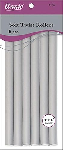 Annie 01209 Soft Twist Rollers, Gray, 6 Count Beauty & Personal Care Annie