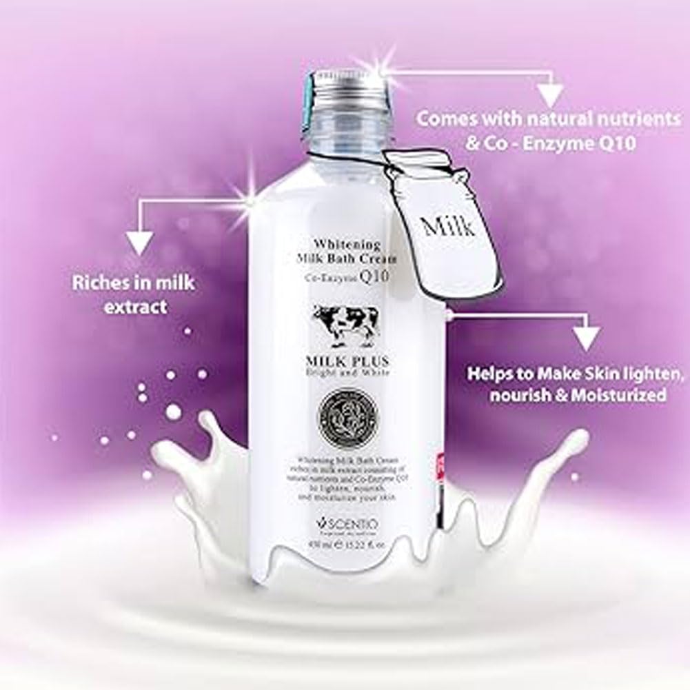 SCENTIO MILK PLUS SHOWER CREAM 450 ML. Beauty & Personal Care SCENTIO