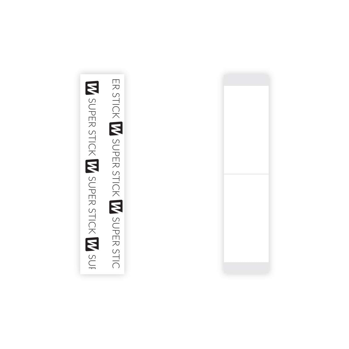 Walker Tape Co. Stick Tape Straight Strips by Walker, 36 pcs (3/4 in x 3 in) Clear