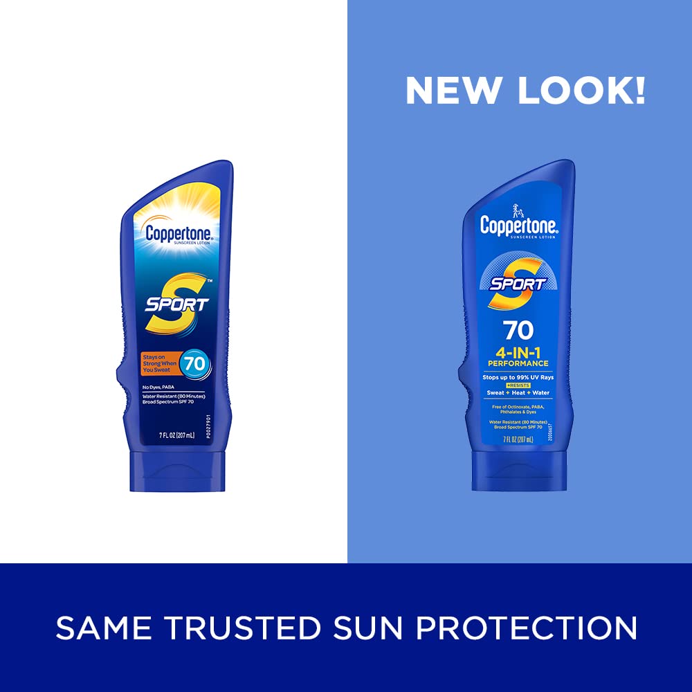 Coppertone SPORT Sunscreen Lotion Broad Spectrum SPF 70 (7 Fluid Ounce) (Packaging may vary) Beauty & Personal Care Coppertone
