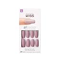 KISS Gel Fantasy Ready-to-Wear Press-On Gel Nails, “Stick Together”, Long, Dark Pink, Nail Kit with 24 Mega Adhesive Tabs, Pink Gel Glue, Manicure Beauty & Personal Care KISS