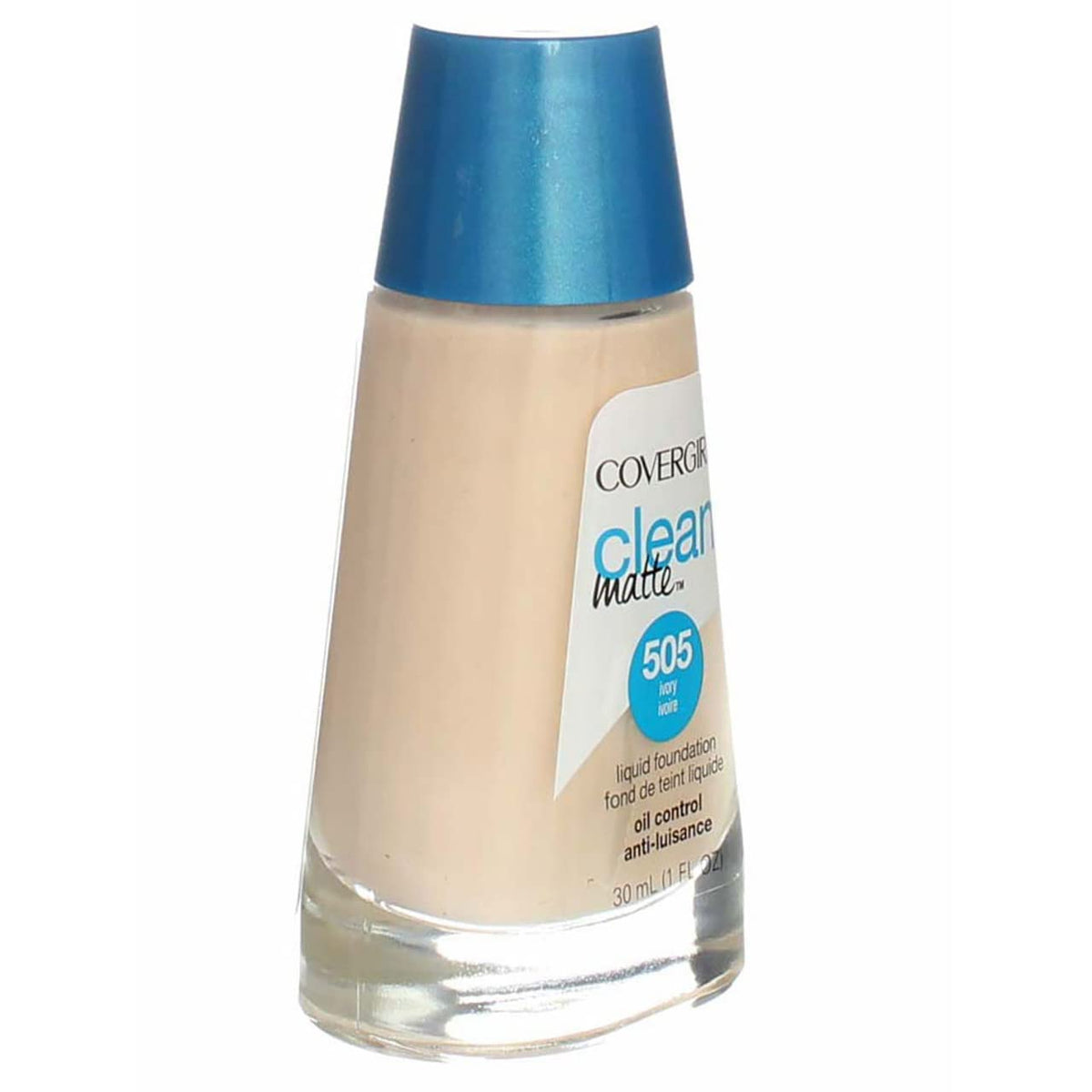 COVERGIRL Clean Matte Liquid Foundation, Ivory, 1 fl oz (Pack of 4)