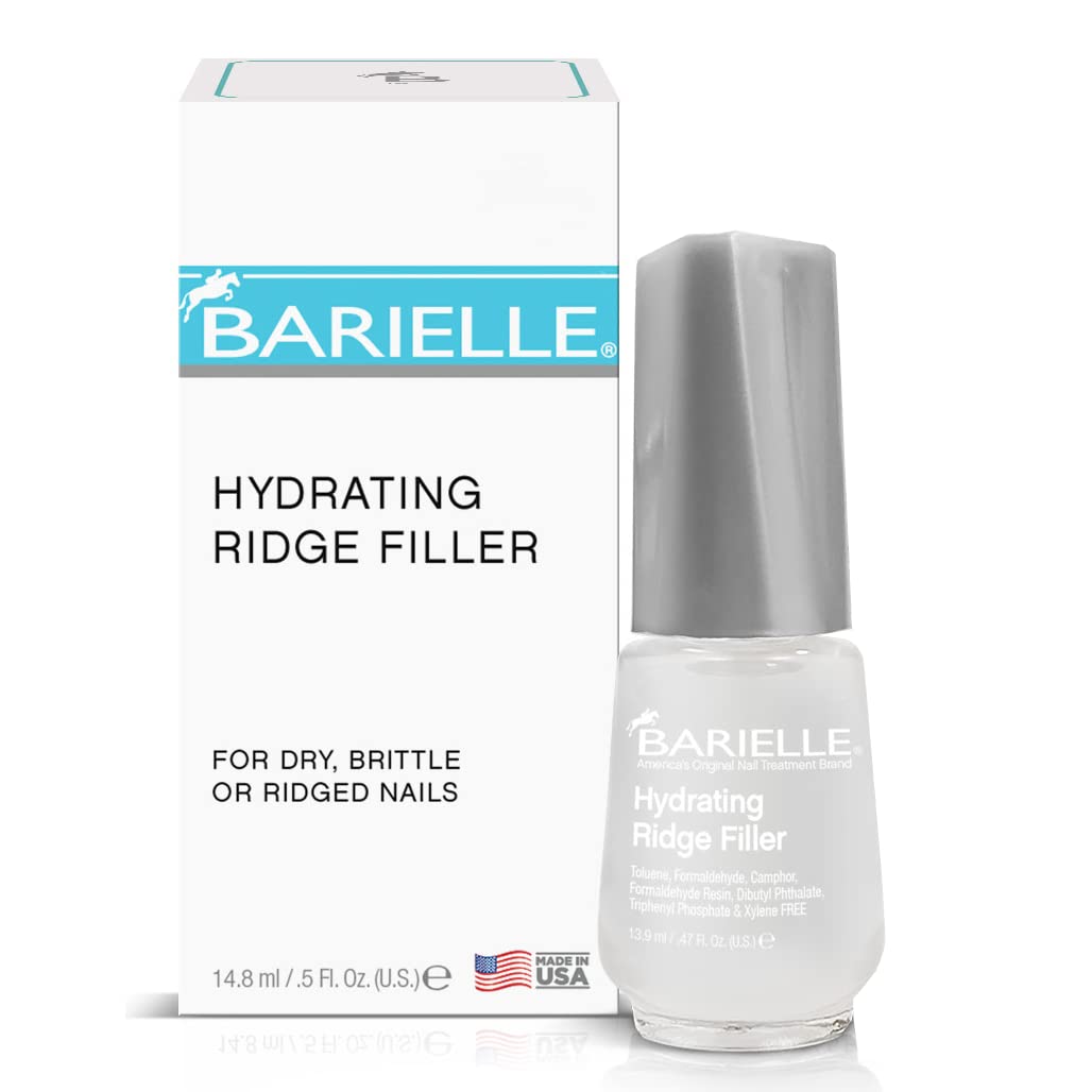 Barielle Hydrating Ridge Filler For Dry, Brittle, Ridged Nails & Nail Growth, Fill and Smooths Nail Ridges, Strengthening Base Coat 0.5 Ounce Beauty & Personal Care BARIELLE