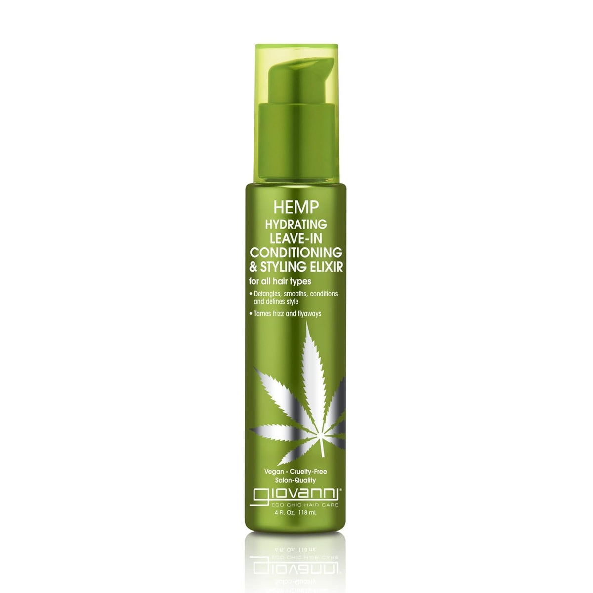 GIOVANNI Hemp Hydrating Leave-In Conditioning Styling Elixir, 4 oz (1 Pack)