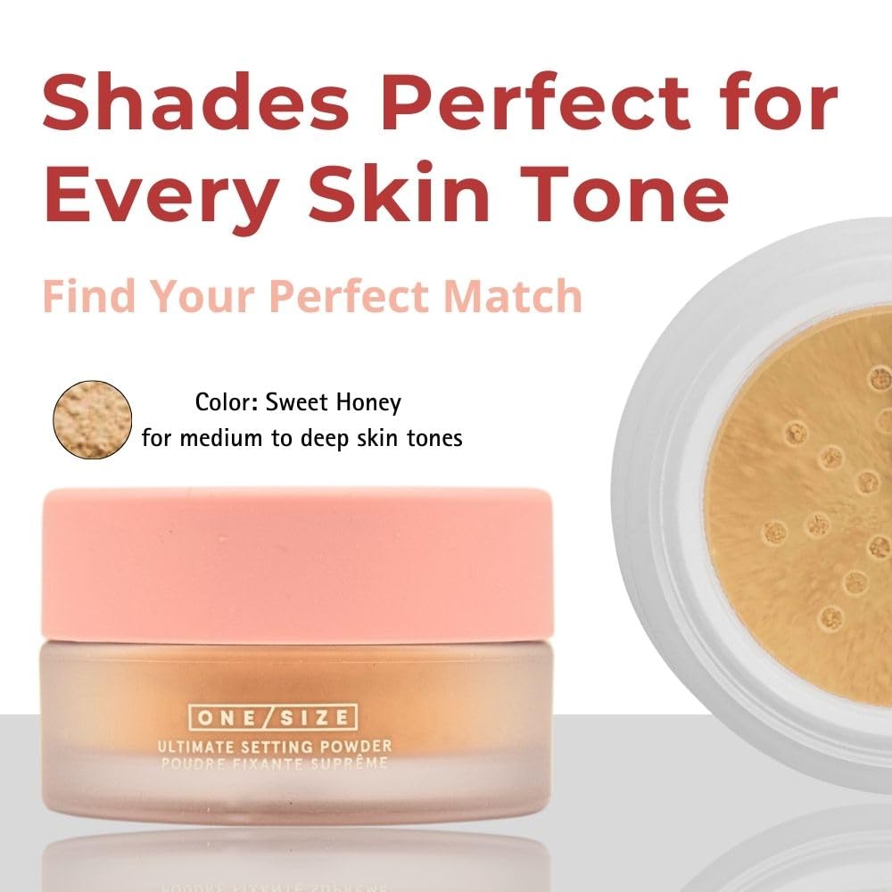 One/Size Mini Ultimate Loose Setting Powder - Sweet Honey (medium to deep skin tones) - 0.23 oz / 6.5 g Beauty & Personal Care One size