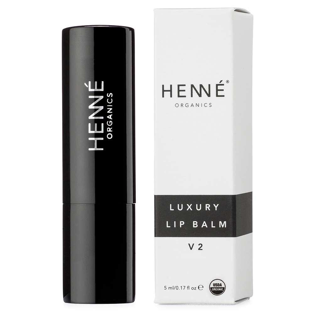 Henné Organics Luxury Lip Balm V2 - Natural and Organic Moisturizer - 0.15 Ounce Stick Beauty and Personal Care HennÃ Organics