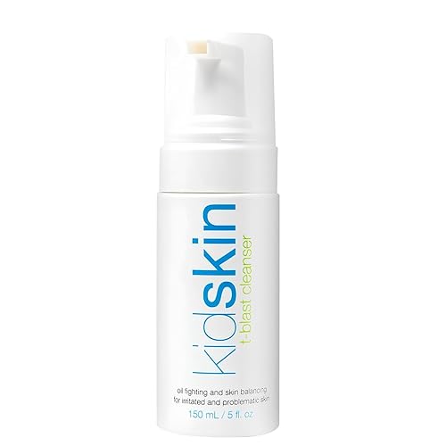 Kidskin T-Blast Facial Cleanser, Gentle Face Wash with Tea Tree Oil, Spot Skin Care for Kids and Teens, Non-Drying Natural Cleanser for Oily or Dry Beauty & Personal Care Kidskin