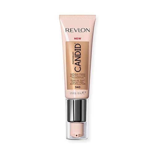 Revlon PhotoReady Candid Natural Finish Foundation, with Anti-Pollution, Antioxidant, Anti-Blue Light Ingredients, 340 True Beige, 0.75 fl. oz. Beauty & Personal Care REVLON