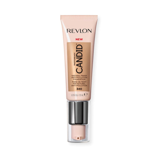 Revlon PhotoReady Candid Natural Finish Foundation, with Anti-Pollution, Antioxidant, Anti-Blue Light Ingredients, 340 True Beige, 0.75 fl. oz. Beauty & Personal Care REVLON