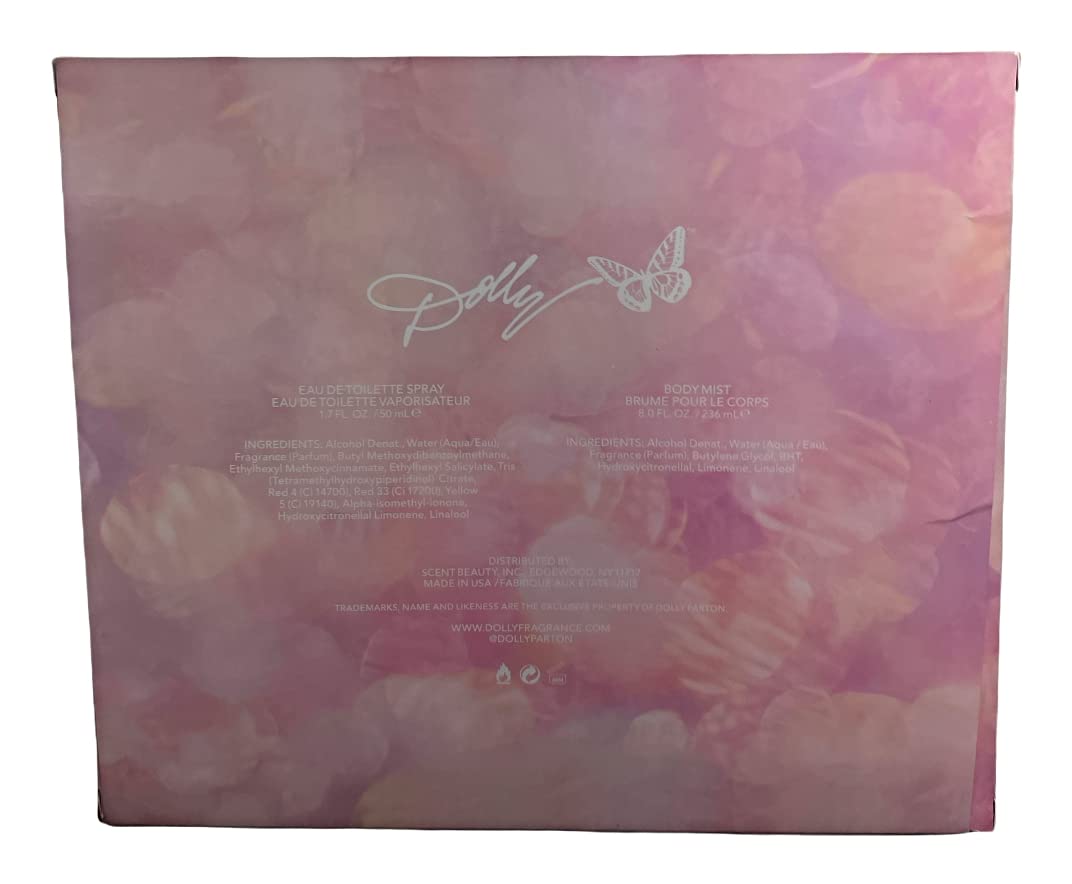 Dolly Parton Scent From Above Gift Set - Eau de Toilette 1.7 fl oz & Body Mist 8 fl oz Beauty & Personal Care SCENT BEAUTY