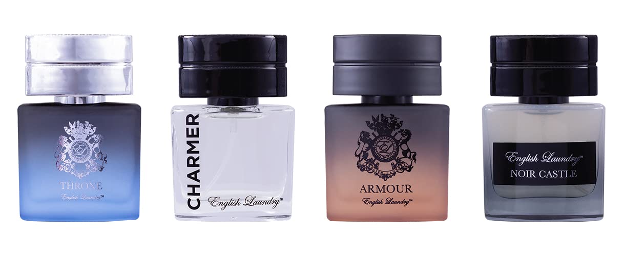 English Laundry Men's 20ml Coffret Collection, Throne, Armour, Noir Castle, Charmed EDP Beauty & Personal Care English Laundry