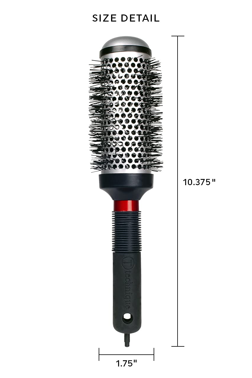 Cricket Technique Thermal Hair Brush #370 1.75” for Blow-Drying, Curling, and Styling - Heat-Retaining Barrel with Anti-Static Tourmaline Bristles Beauty & Personal Care Cricket