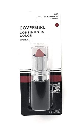 CoverGirl Continuous Color Lipstick, It'S Your Mauve 030, 0.13-Ounce Bottles (Pack of 2) Beauty & Personal Care COVERGIRL