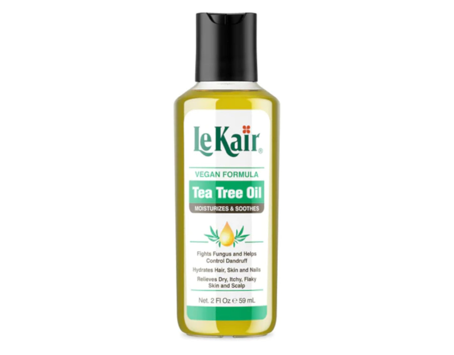 le Kair Tea Tree Oil Vegan Formula - Soothing Oil for Dry Scalp, Flaky Skin, Itchy Scalp & Nails - Fights Dandruff & Promotes Hydration - 3.4 fl oz Beauty & Personal Care Le Kair