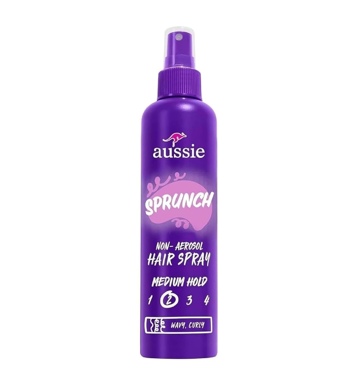 Aussie Sprunch Non-Aerosol Hair Spray for Curly & Wavy Hair, Flexible Hold, Frizz Control, Beauty & Personal Care Aussie