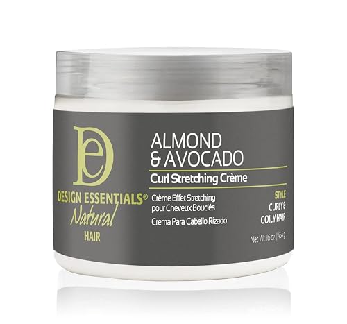 Design Essentials Natural Almond & Avocado Curl Stretching Cream For All Curl Types, Stretching Crème, 16 Fl Oz Beauty & Personal Care Design Essentials