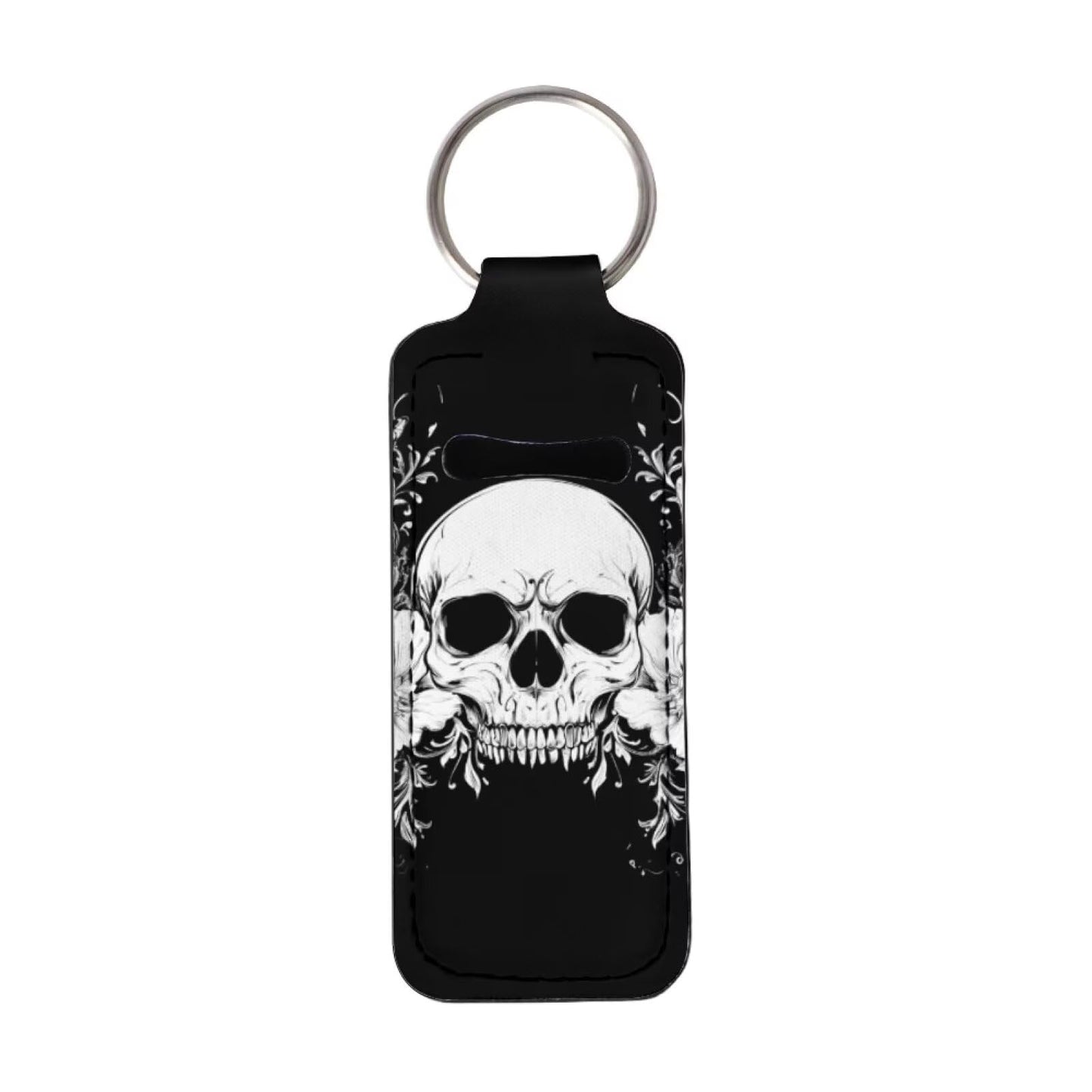 Baxinh Skull Printed Chapstick Holder Lip Balm Holder Lipstick Sleeve Pouch Lip Gloss Holder Marble Stocking Stuffers Gift for Women Beauty and Personal Care Baxinh
