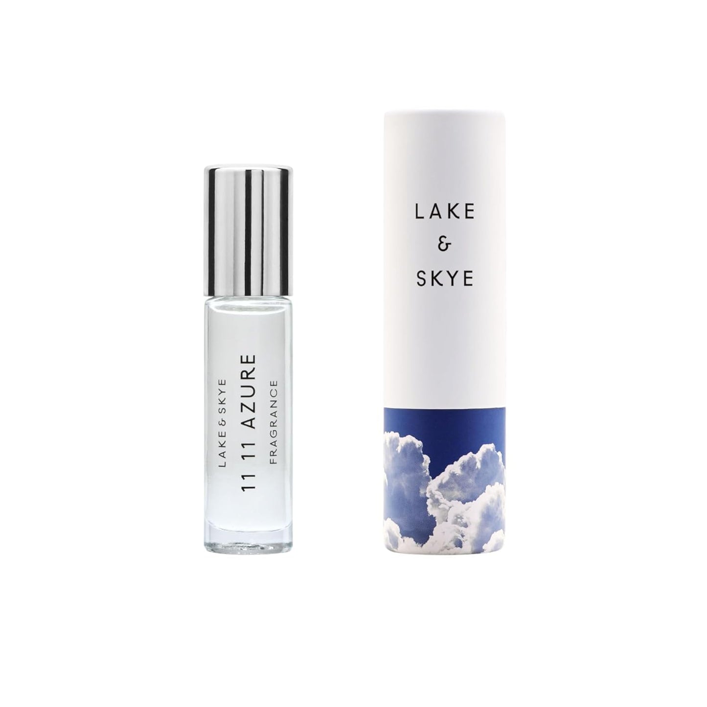 Lake & Skye 11 11 Azure Fragrance Oil Rollerball Perfume, Unisex Aquatic Floral & Skin Musk Scent with Water Accord & Bergamot, 0.33 fl oz (10 ml) Beauty & Personal Care Lake & Skye