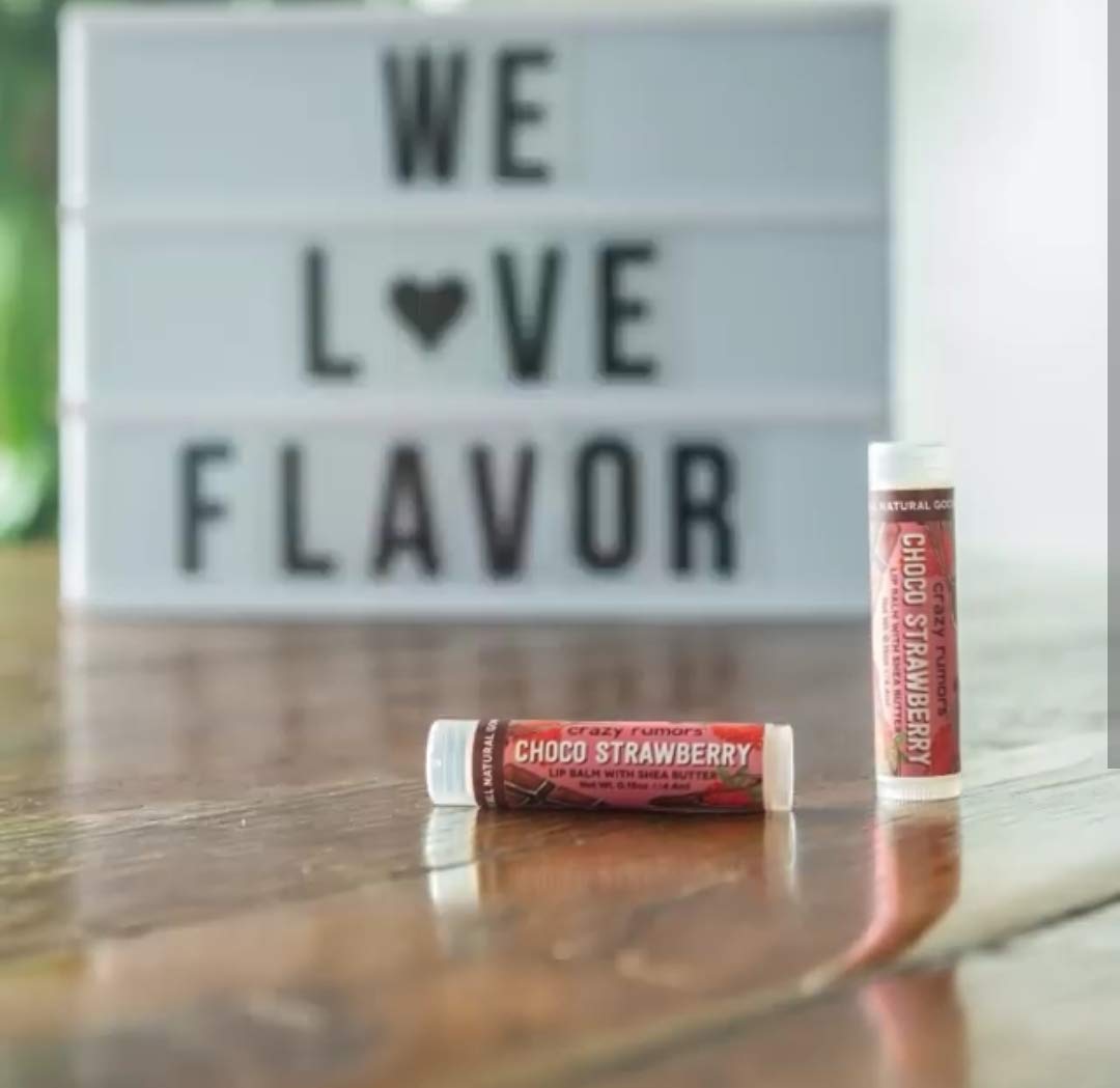 Crazy Rumors Lip Balm with Shea Butter, Choco Strawberry, 0.15 oz (4.4 ml) Beauty and Personal Care Crazy Rumors