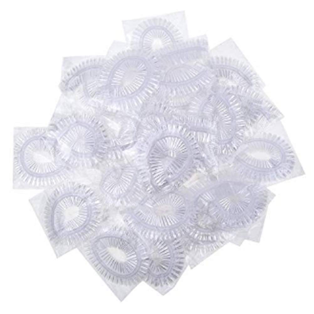 200 Pcs Disposable Plastic Shower Caps - Clear Shower Caps - Large Elastic Thick Bath Cap For Women Spa, Home Use, Hotel, Hair Salon and More Beauty and Personal Care Teensery