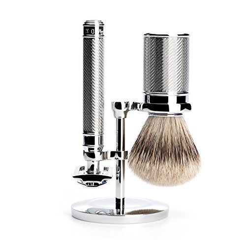 MÜHLE Chrome Stand for Traditional & Classic Series Safety Razors & Shaving Brushes - Shave Accessory - Modern Design Beauty and Personal Care MÜHLE