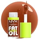 NYX PROFESSIONAL MAKEUP Fat Oil Lip Drip, Moisturizing Lip Oil Gloss, Vegan Tinted Formula, Up to 12 HR Hydration - Scrollin' (Deep Caramel) Beauty & Personal Care NYX PROFESSIONAL MAKEUP