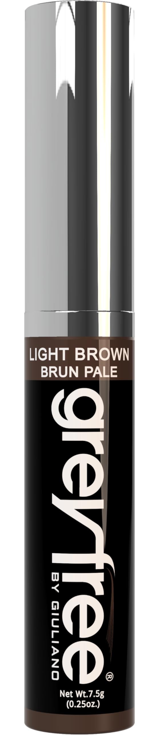 Greyfree Hair Mascara Root Touch-Up for Gray Hair | Precision Hairline Concealer for Brows & Beard (LIGHT BROWN) Beauty & Personal Care Greyfree