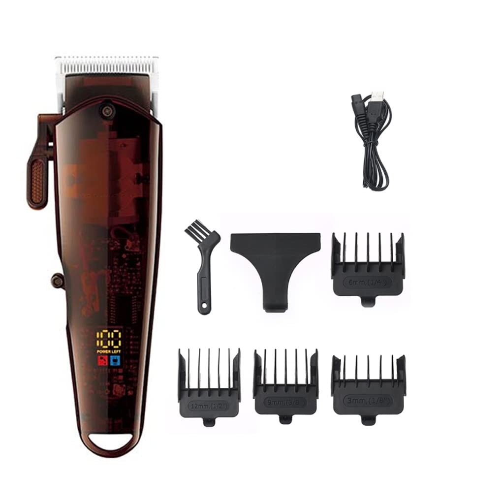 HIONJIN Barber Cordless Use Hair Clipper Adjustable Professional Men Hair Trimmer Electric Hair Cutting Machine Taper Lever Haircut Beauty and Personal Care HIONJIN