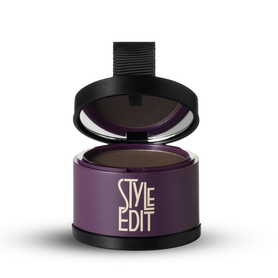 Style Edit Root Touch Up Powder | Temporary Hair Color for Gray Roots and Thinning Hair | Salon-Quality, Transfer-Resistant Hair Concealer | Dark Beauty & Personal Care STYLE EDIT