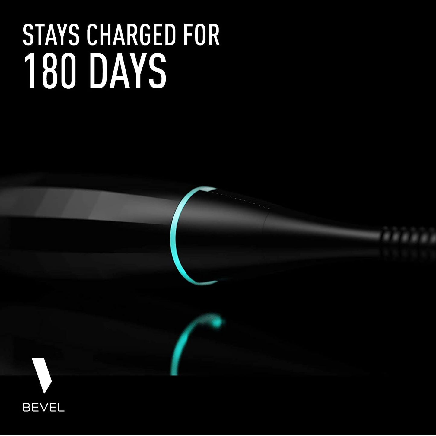 Bevel Beard Trimmer for Men - Black Edition Cordless Trimmer, 8 Hour Rechargeable Battery Life, Tool Free Adjustable Zero Gapped Blade, Barber Beauty and Personal Care Bevel