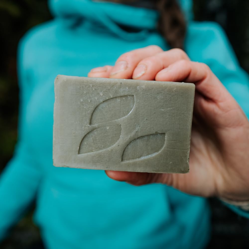 Glacial Mineral Soap Bar THIEVES BLEND Exfoliates Dead Skin Cells, Detoxifies Pores, Softens Skin 4oz Beauty & Personal Care Alaska Glacial Essentials