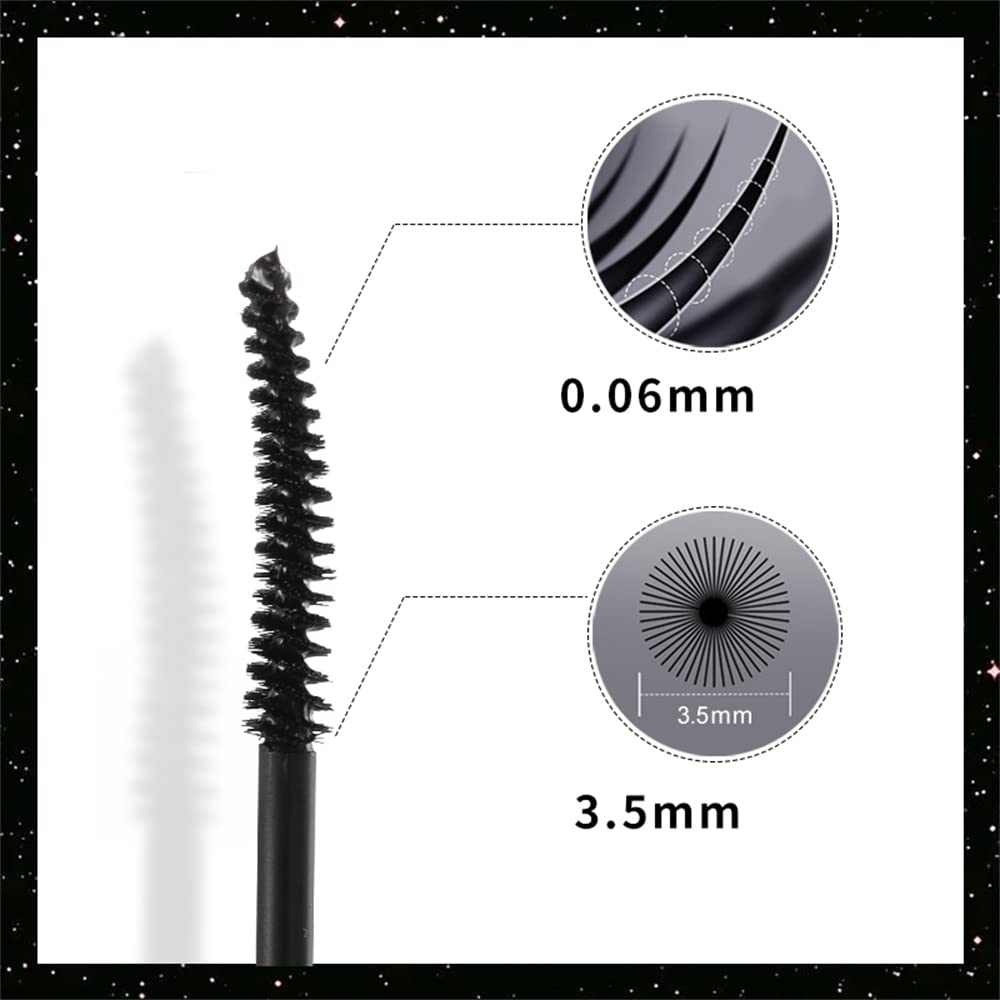 Embossed housing Mascara, Longer Waterproof Lash Cosmetics Natural Lengthening and Thickening Effect No Clumping 4d Silk Fiber For Vibely Mascarawith Beauty & Personal Care MZKV