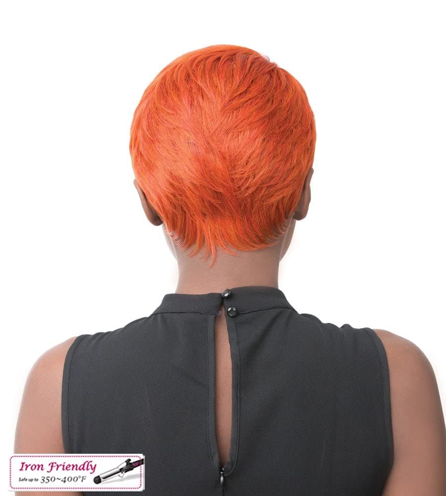 it's a Wig! - Full Wig Short Pixie Hair Cut Style with Heat Resistant Synthetic Wig - SIMONE (W613 - OFF BLONDE)