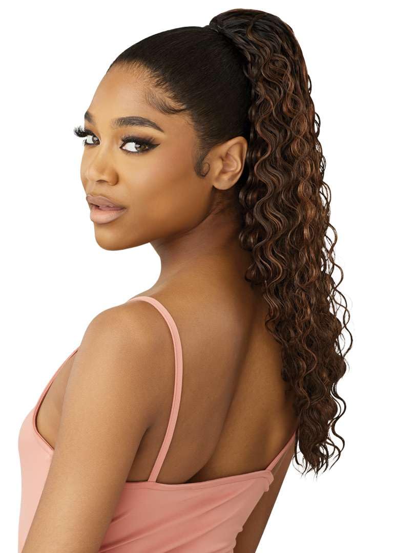 Outre Pretty Quick - Drawstring Pony - Kina (JET BLACK 1)