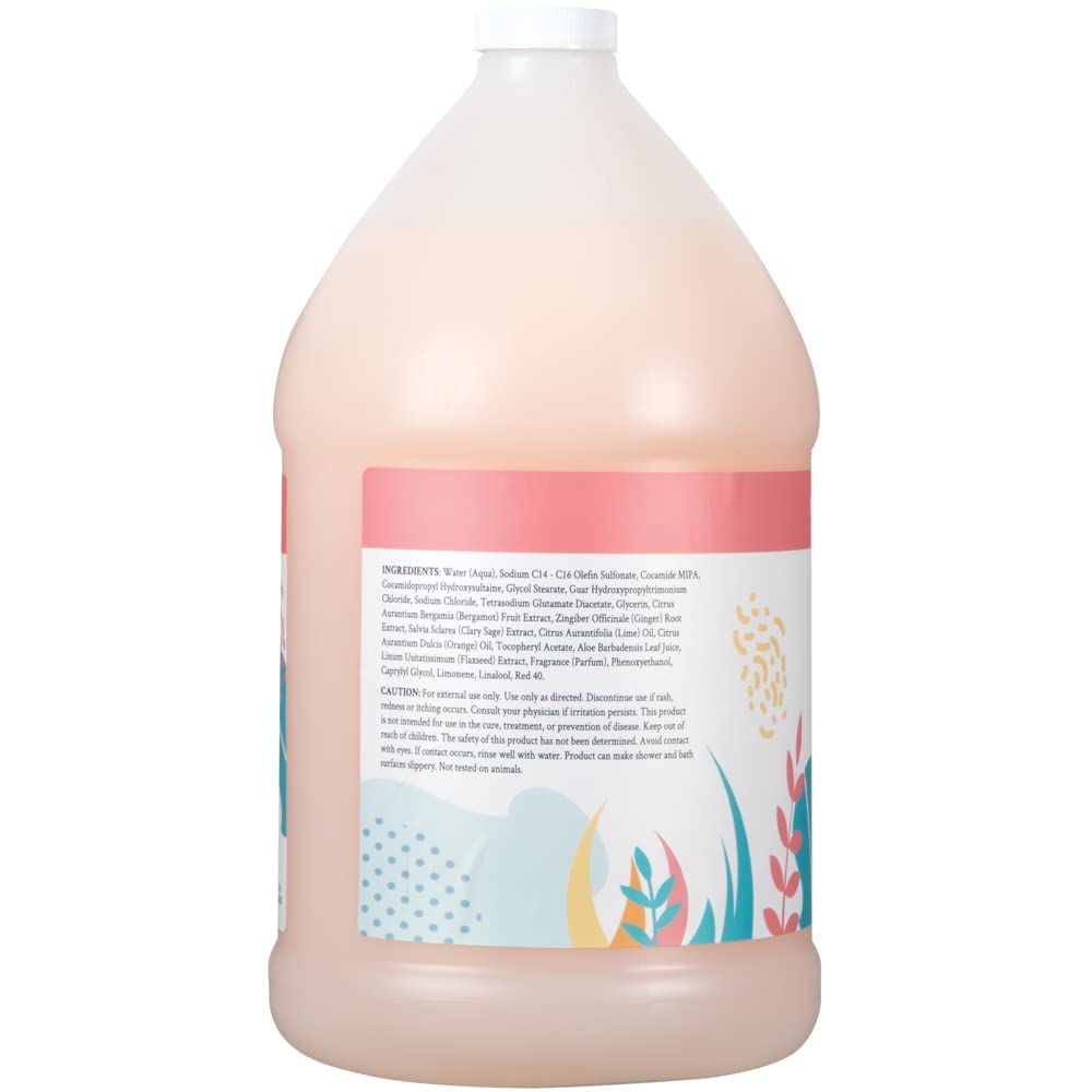 Ginger Lily Farms Botanicals Nourishing Body Wash, Champagne Mimosa, 100% Vegan & Cruelty-Free, Citrus Blend Scent, 1 Gallon Refill (Pack of 4) Beauty & Personal Care Ginger Lily Farms