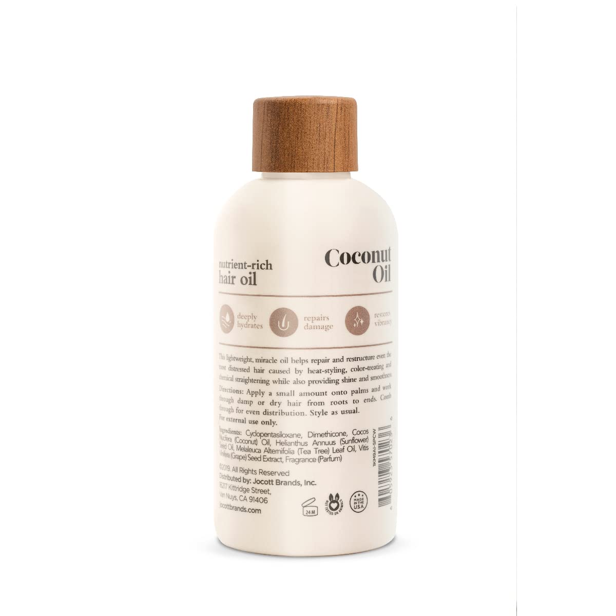 Oliology Coconut Hair Oil - Meds Split Ends, Controls Frizz, Hydrates & Softens - Lightweight Formula Helps Repair Distressed Hair from Heat Styling Beauty & Personal Care Oliology