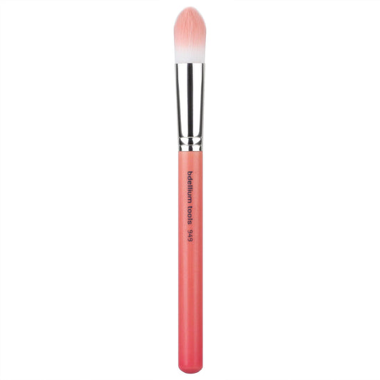 Bdellium Tools Professional Makeup Brush - Pink Bambu Series 949 Pointed Foundation - With Soft Synthetic Fibers, For Foundation & Concealing (Pink