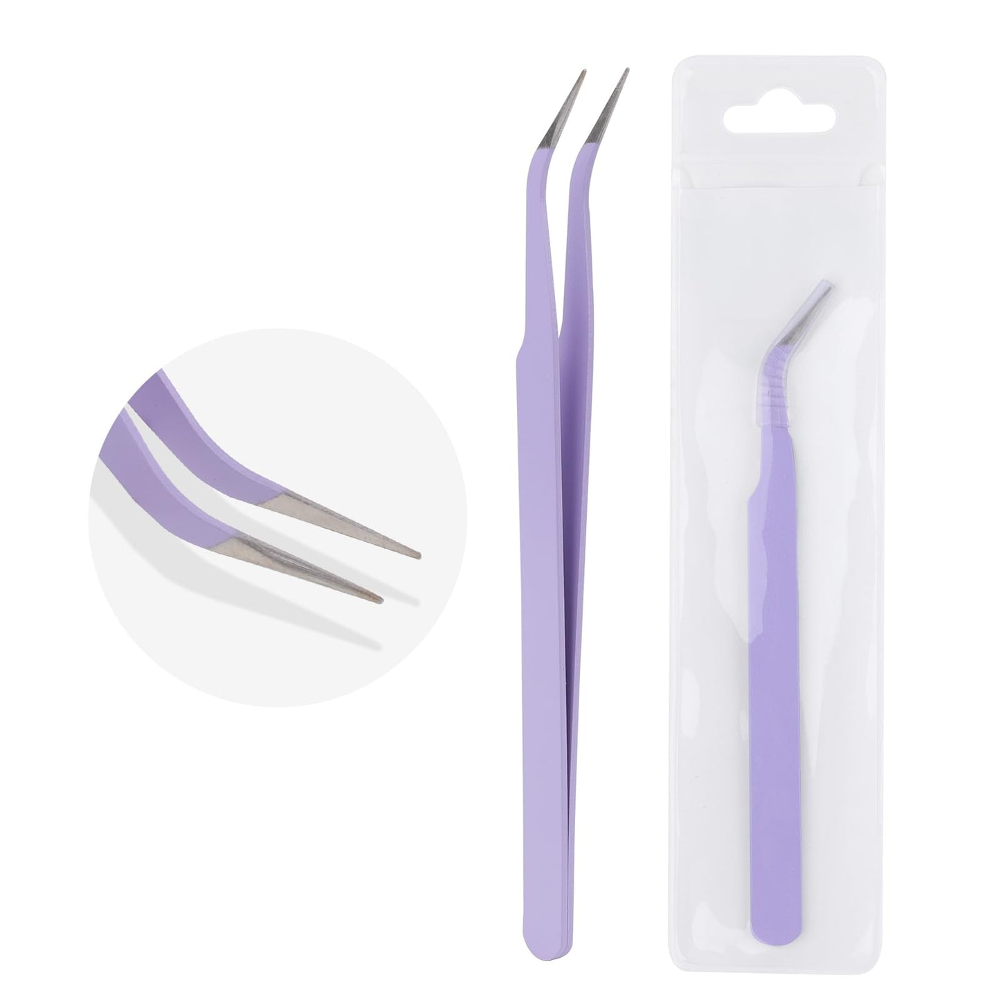 WENDY Lash Tweezers for Eyelash Extensions, Precision Fiber Stainless Steel Lash Applicator Tool for False Eyelashes, Precision Fiber Mega Volume Beauty and Personal Care WENDY LASHES