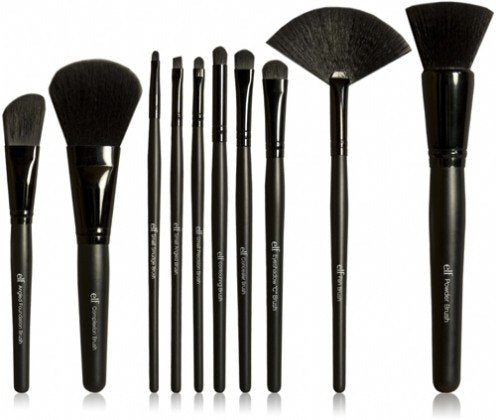 e.l.f. 19-Piece Makeup Brush Set & Roll, 19 Makeup Brushes For All Your Needs From Foundation To Eyeshadow, Made With Synthetic, Bristles Beauty & Personal Care e.l.f.