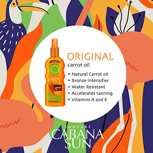Cabana Sun Original Carrot Oil Accelerates Tanning 200ml Beauty & Personal Care Cabana Sun