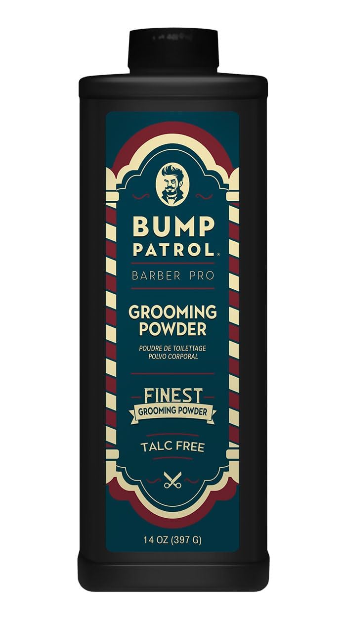 Bump Patrol Barber Pro Grooming Powder - Talc Free Hair and Body Powder for Men, Protects Against Sweat, Odor, and Chafing From Head to Toe for All Beauty & Personal Care Bump Patrol